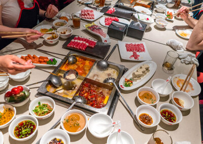 China Chinesisches Essen Traditionelle Küche in China Chinese Food Hotpot