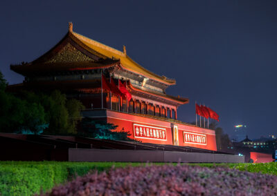 Peking Beijing China Eingang verbotene Stadt Forbidden City bei night